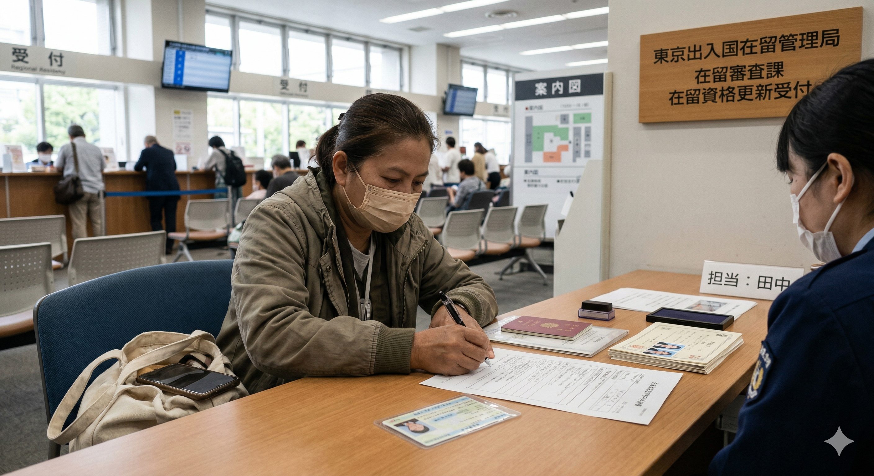 在留资格更新受理场景