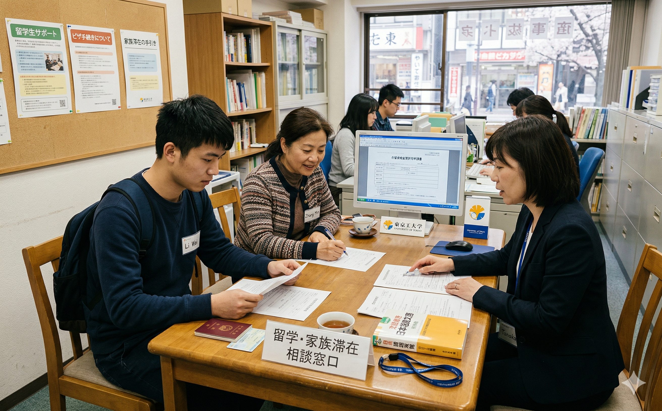 留学与家族滞在案件服务场景