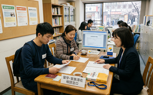留学与家族滞在案件服务场景